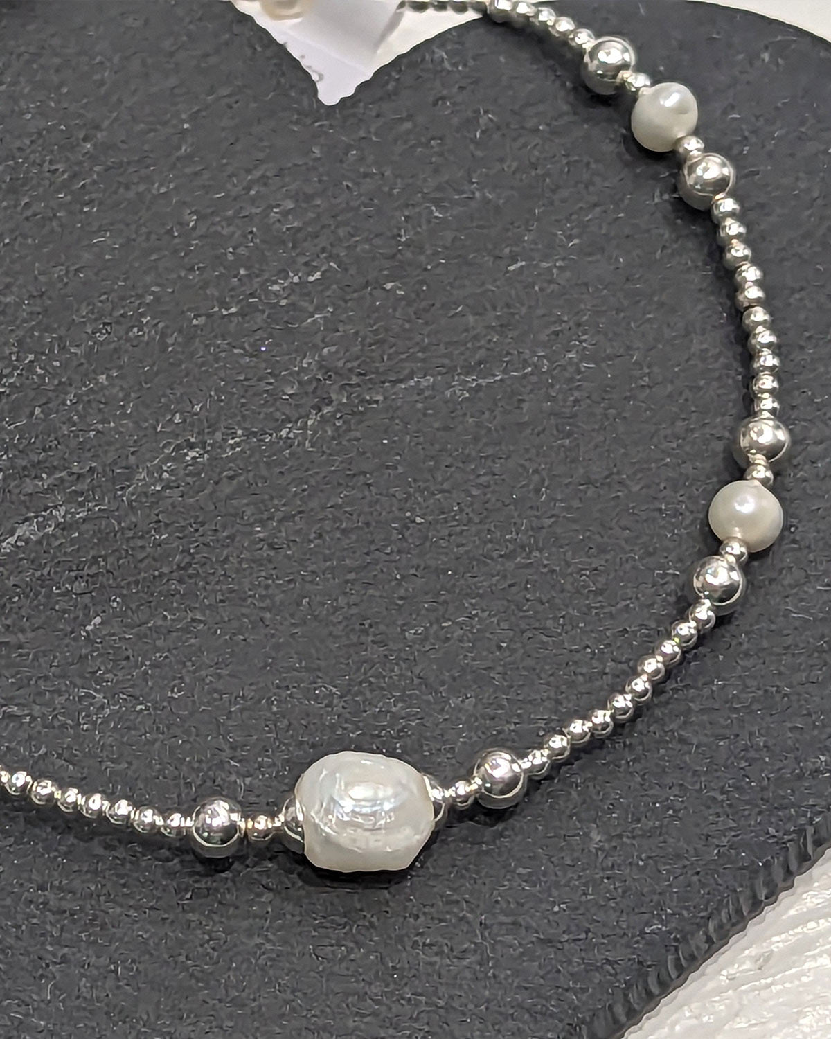Sterling Silver Freshwater Pearl Anklet