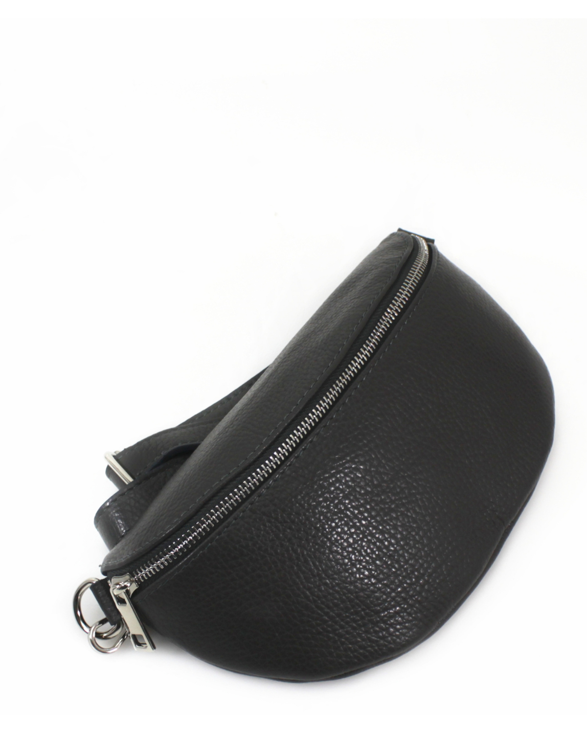 Leather Sling Bag - Black