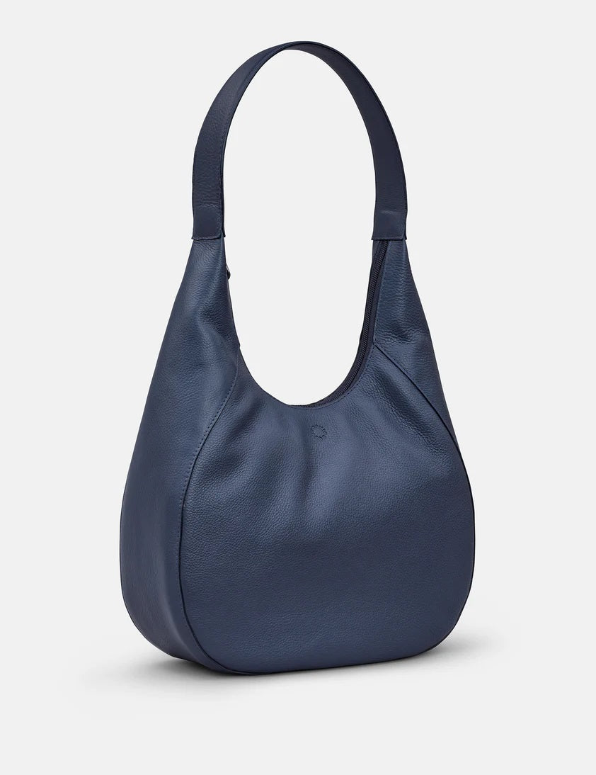 Bromley Leather Shoulder Bag Navy