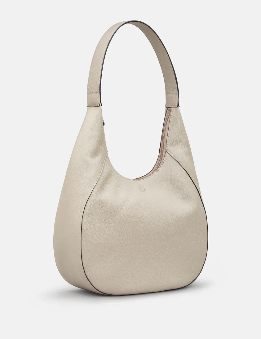 Bromley Leather Shoulder Bag - Soft Grey