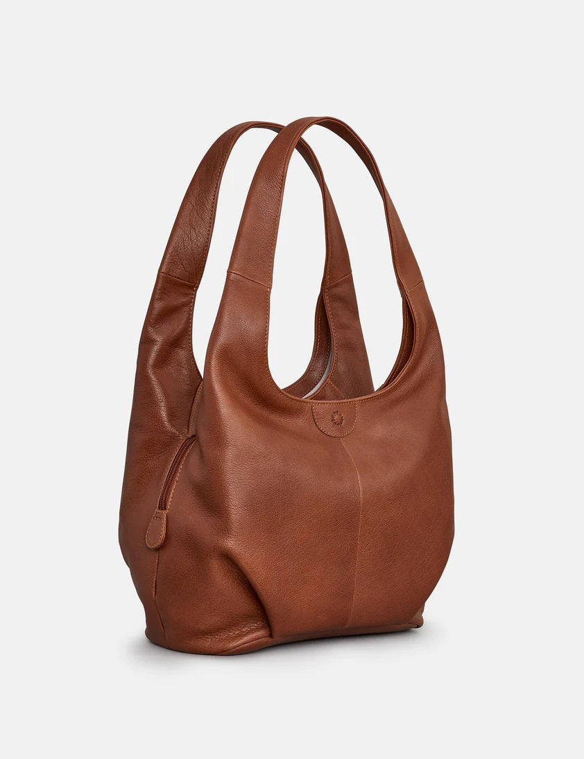 Meehan Leather Shoulder Bag - Brown