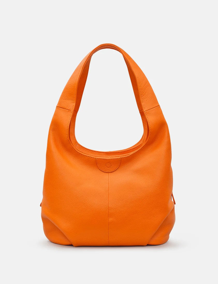 Meehan Leather Shoulder Bag - Orange