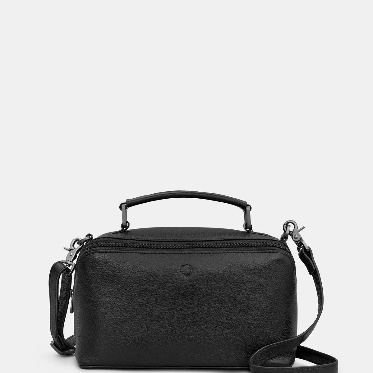 Yoshi Emerson Black Multi way Leather Cross Body Bag