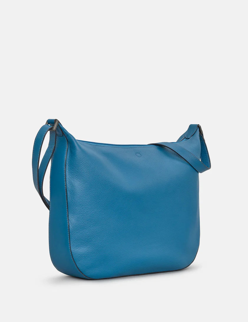 Yoshi Dolton Petrol Blue Leather Hobo Bag